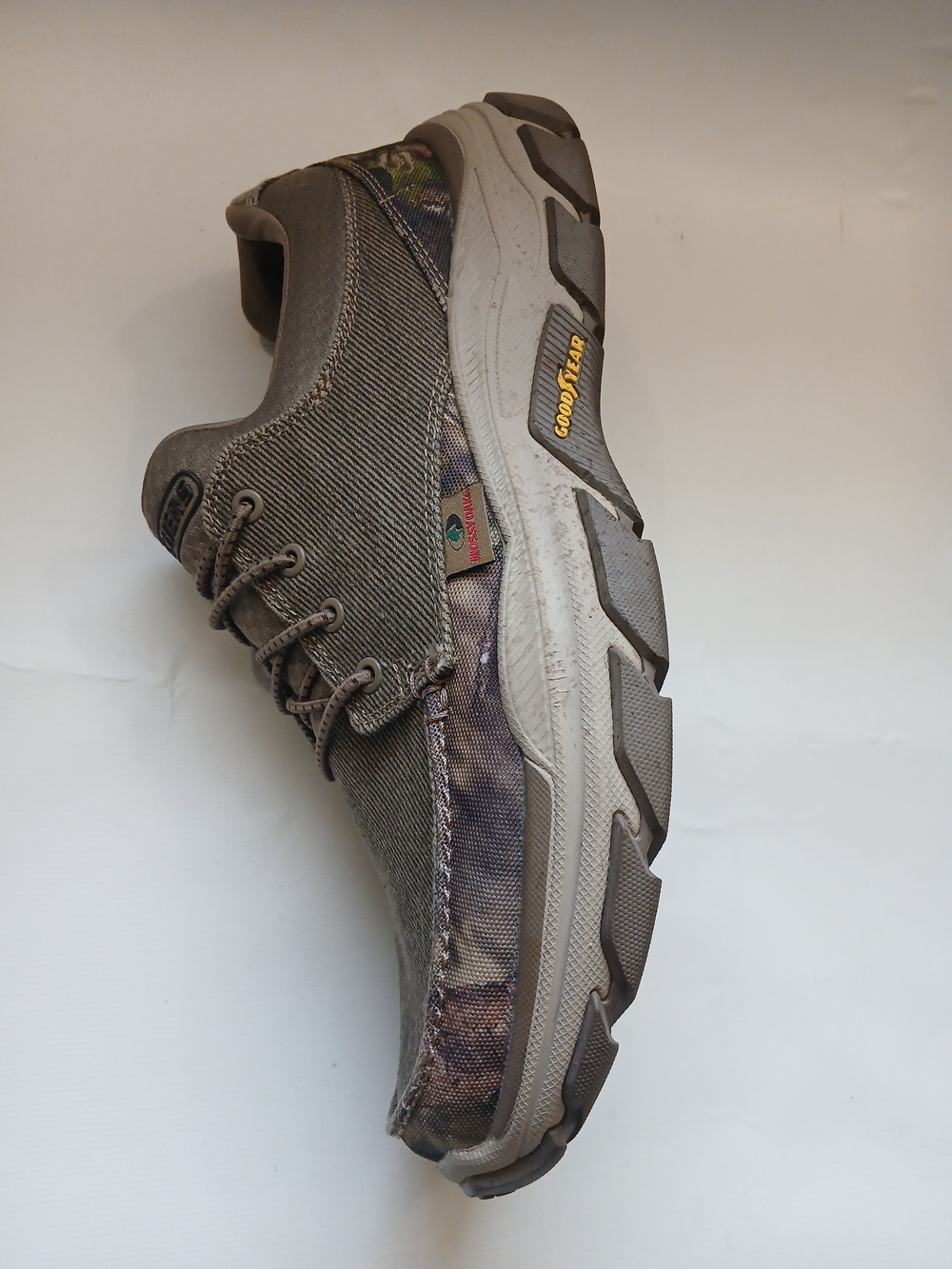 Skechers Men's Olive Brown Lace-Up Casual Sneaker - Picture 16 of 16